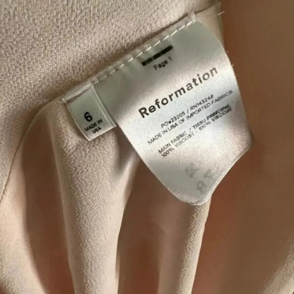 Reformation Dusk Crystal Pink Midi Dress B928 - Picture 7 of 7